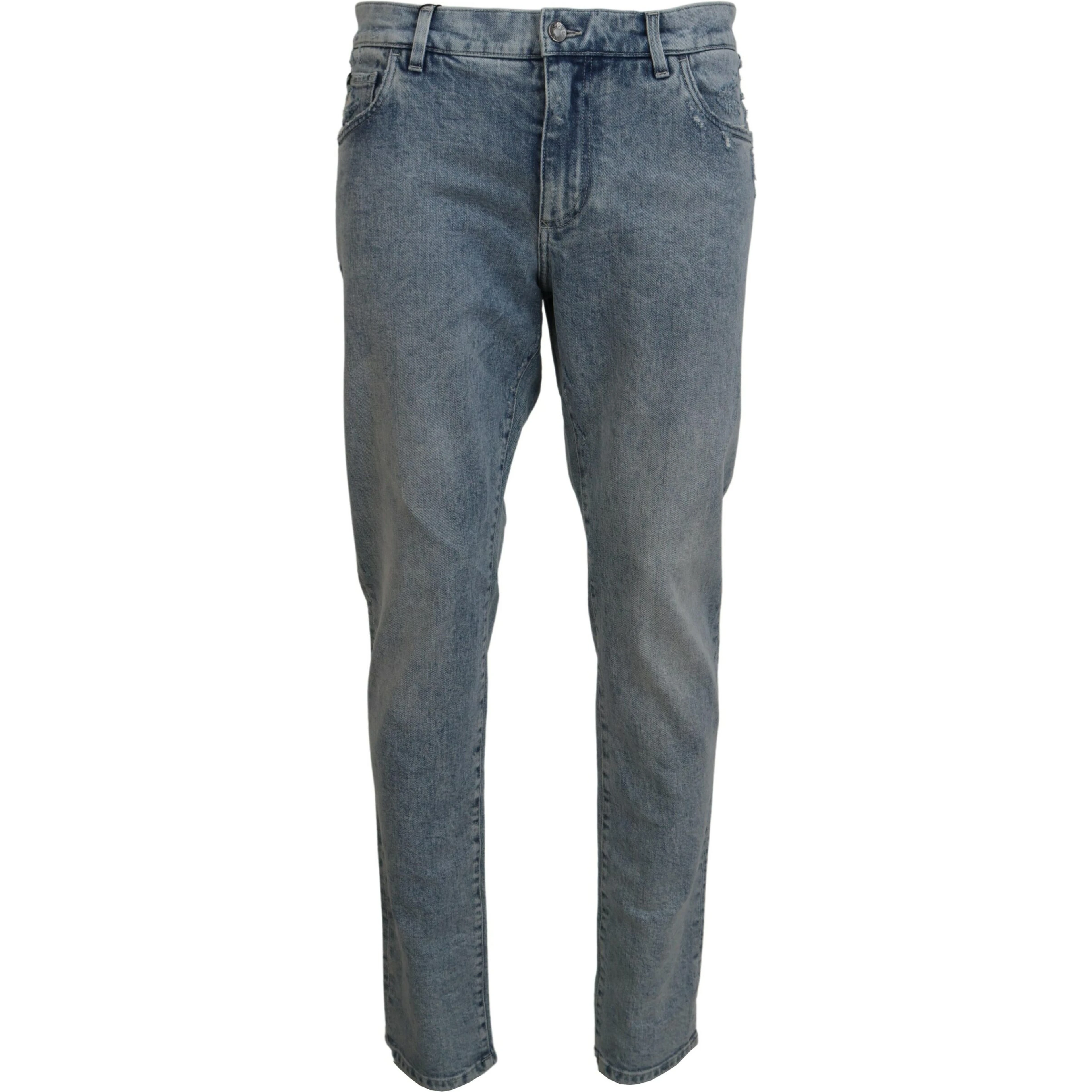 Blue Wash Slim Fit Cotton Denim Jeans