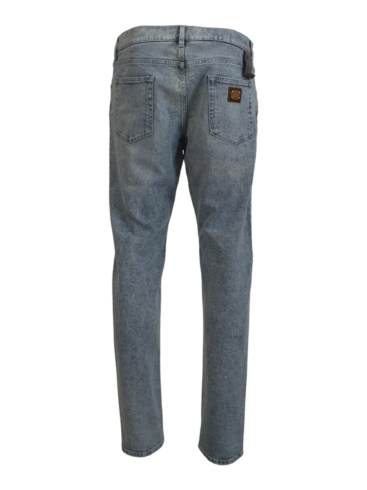 Blue Wash Slim Fit Cotton Denim Jeans alternative