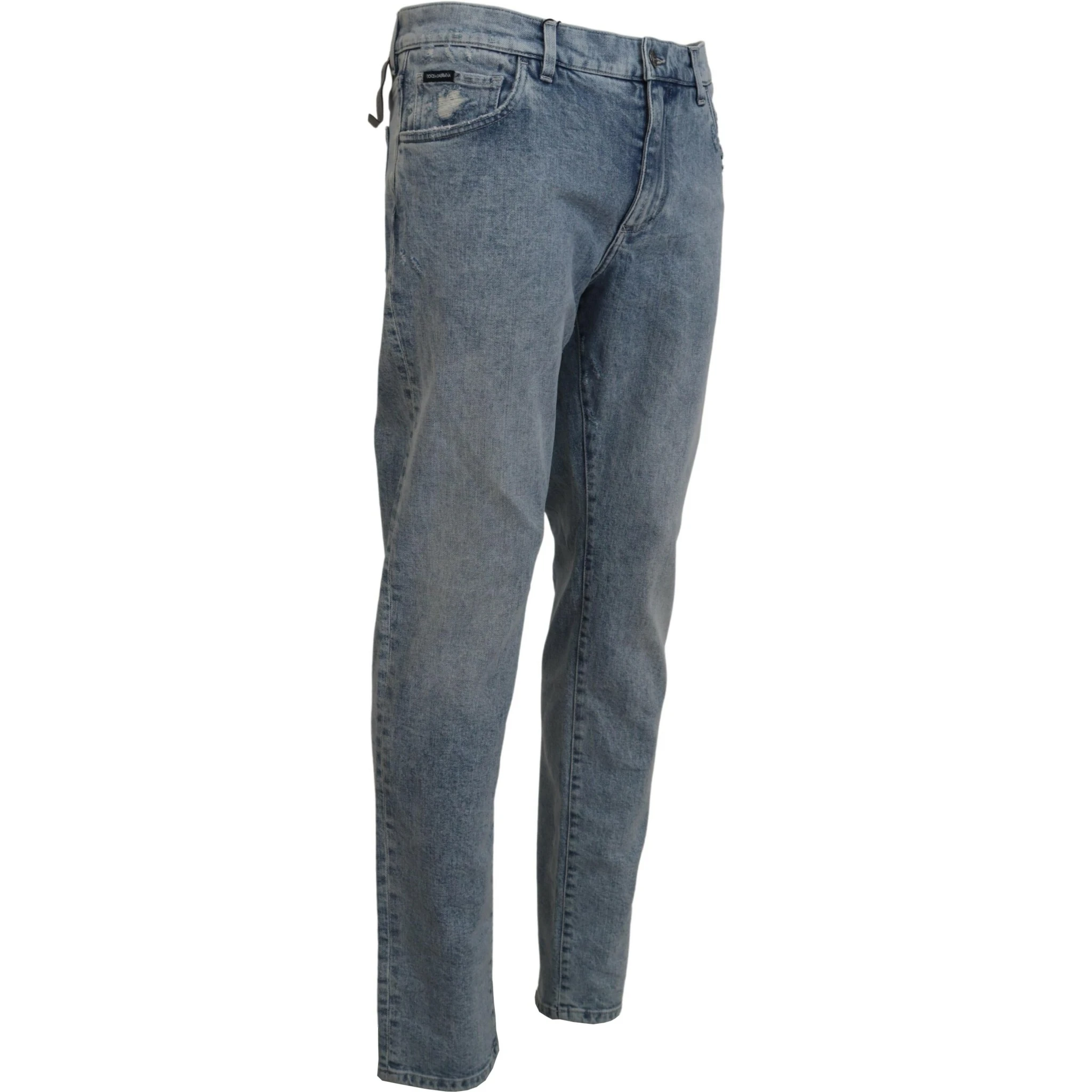 Blue Wash Slim Fit Cotton Denim Jeans