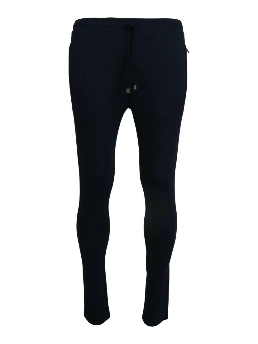 Blue Mens Sport Cotton Sweatpants Pants