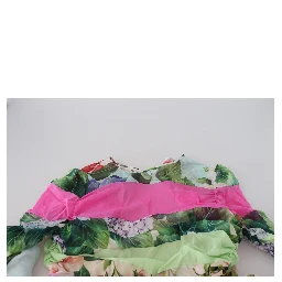 Multicolor Silk Floral Bodycon Sheath Dress