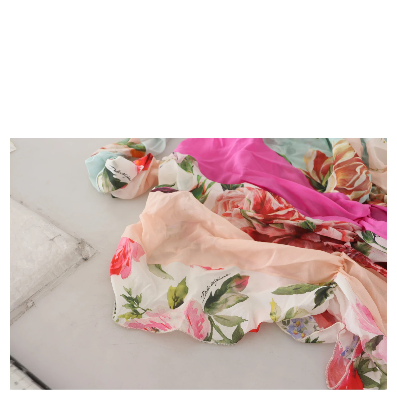 Multicolor Silk Floral Bodycon Sheath Dress