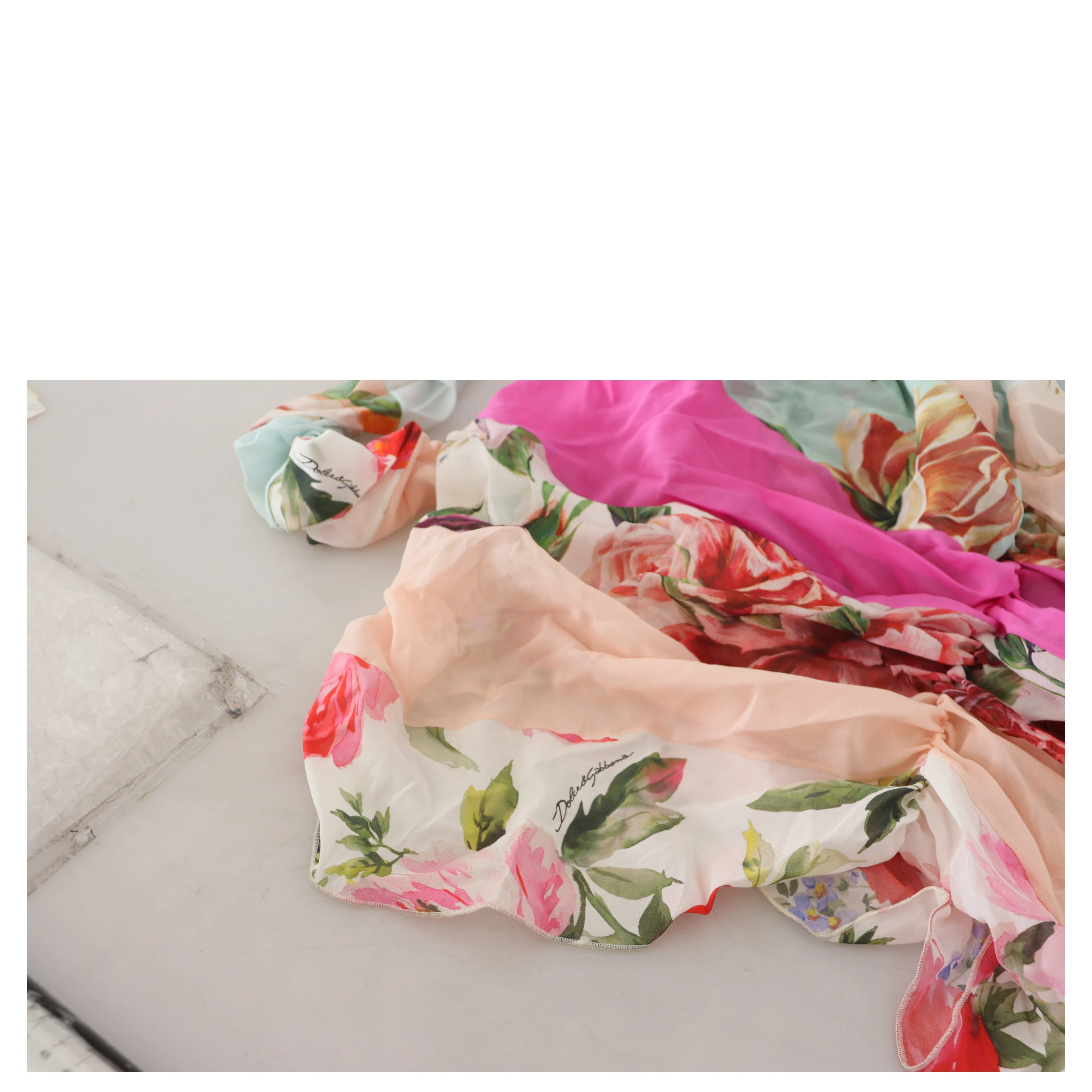 Multicolor Silk Floral Bodycon Sheath Dress