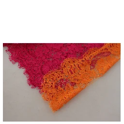Pink Orange Lace Cotton High Waist Shorts