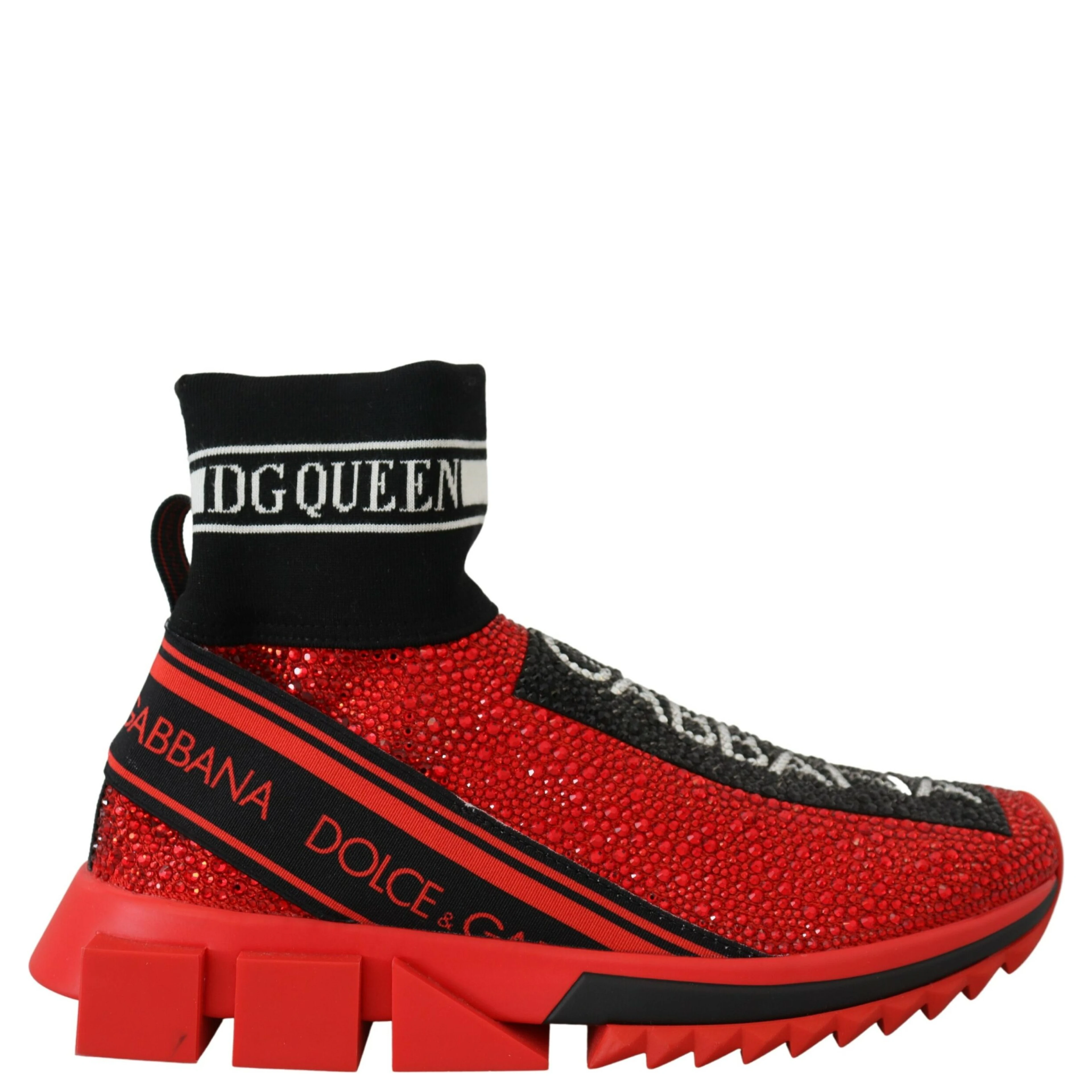 Red Bling Sorrento Sneakers Socks Shoes