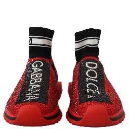 Red Bling Sorrento Sneakers Socks Shoes