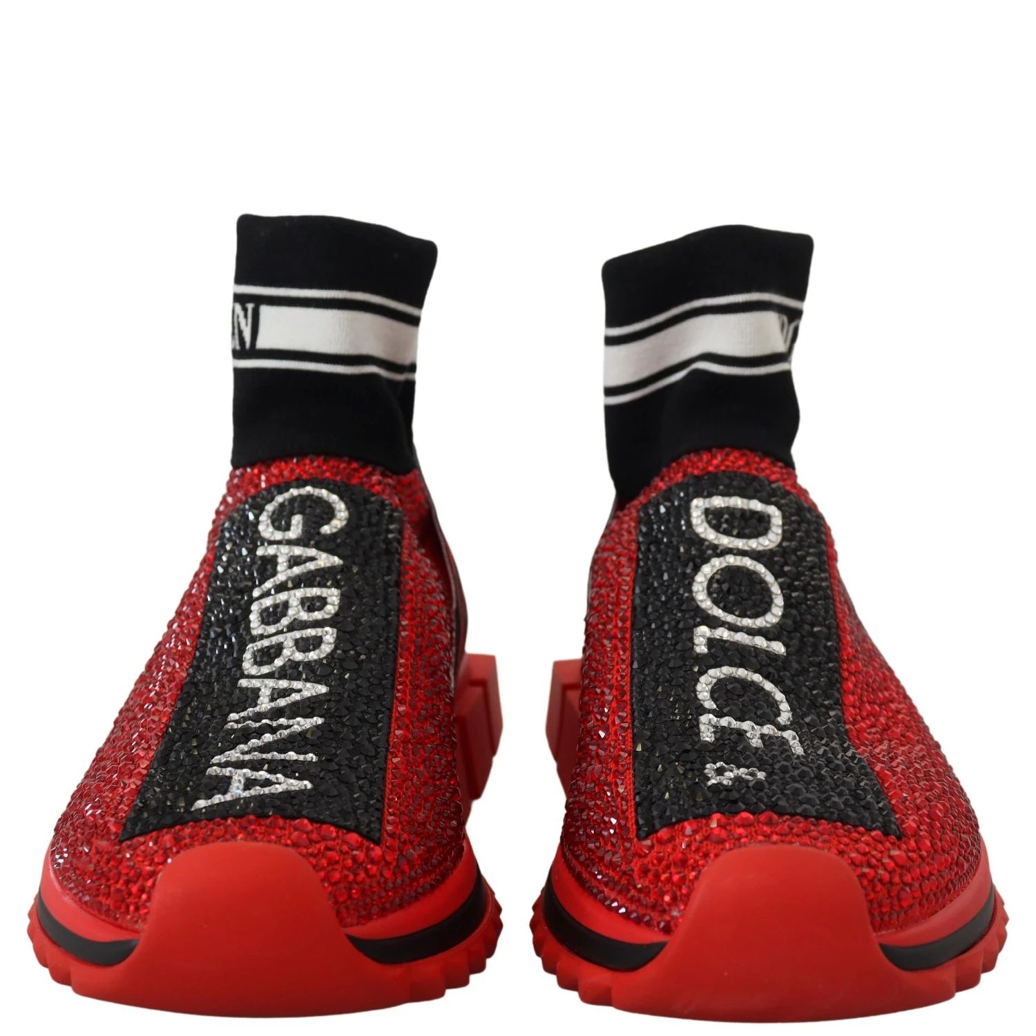 Red Bling Sorrento Sneakers Socks Shoes