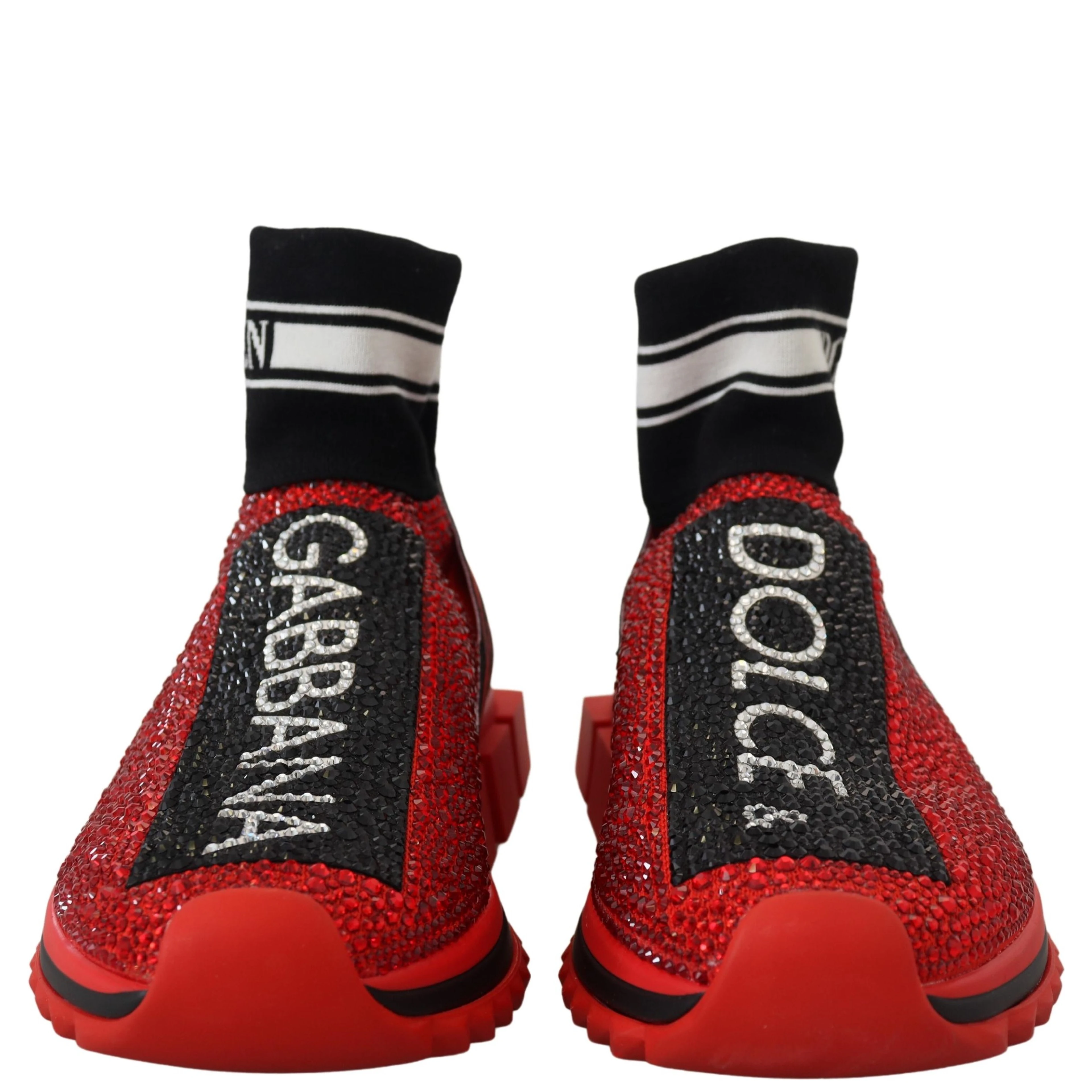 Red Bling Sorrento Sneakers Socks Shoes