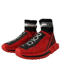 Red Bling Sorrento Sneakers Socks Shoes