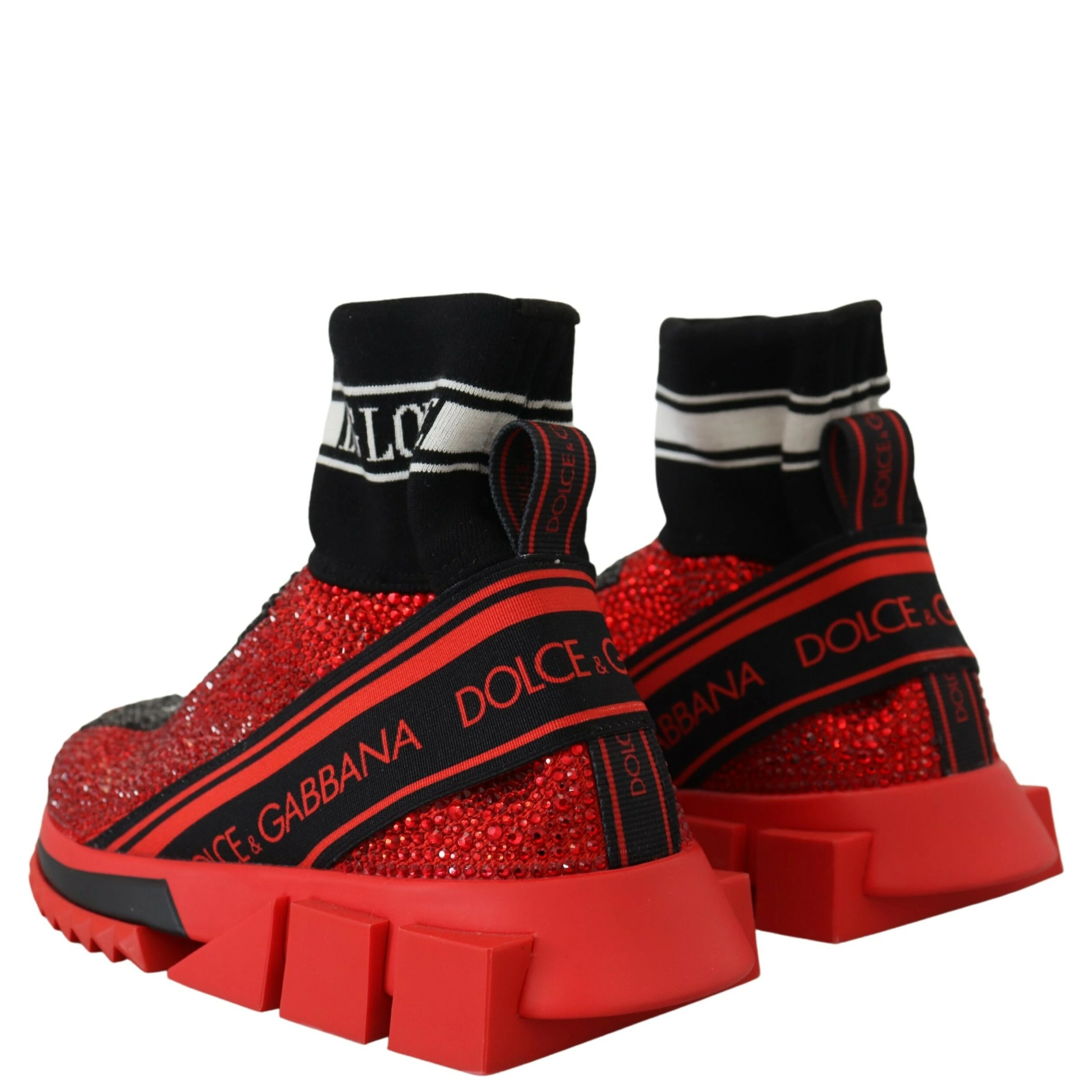Red Bling Sorrento Sneakers Socks Shoes