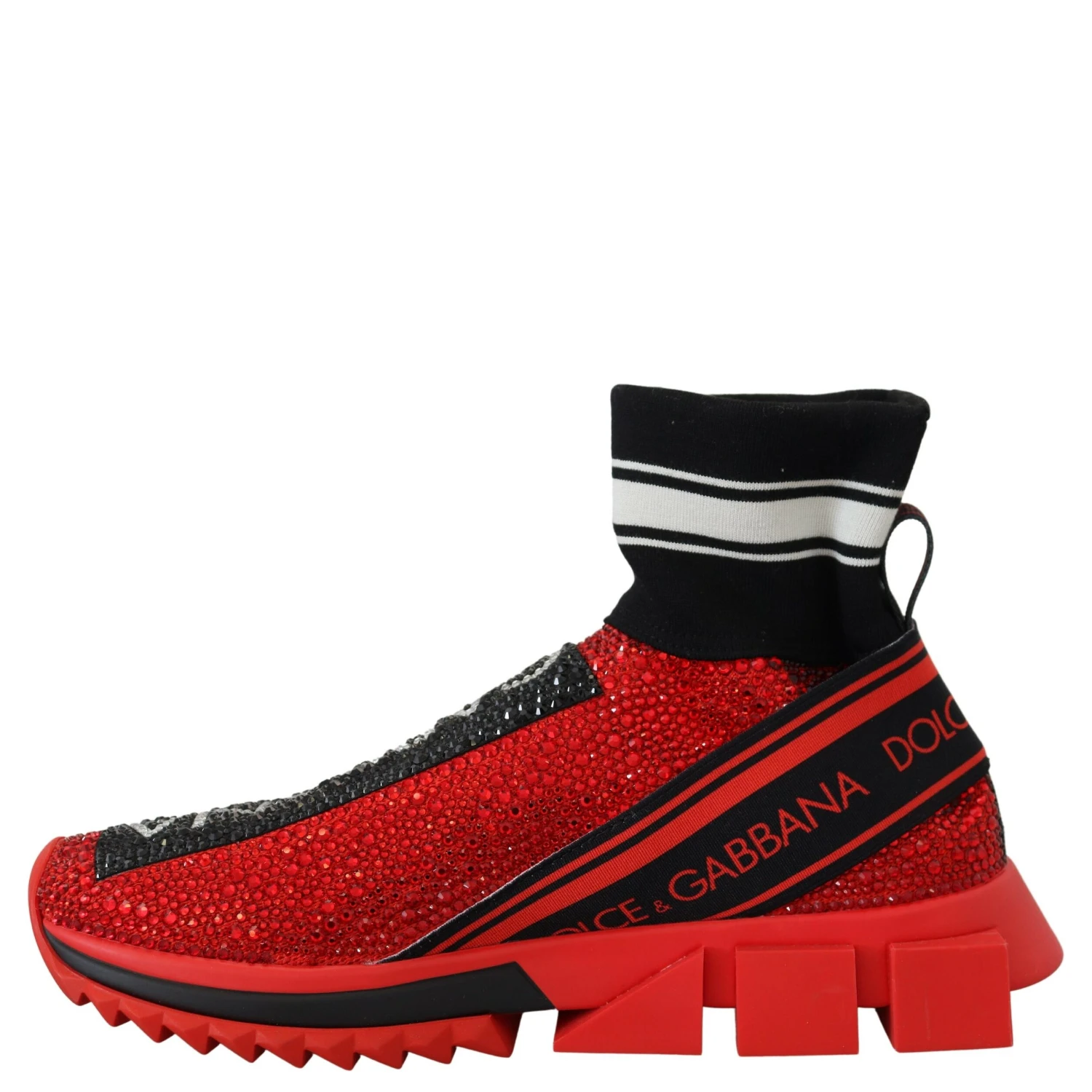 Red Bling Sorrento Sneakers Socks Shoes