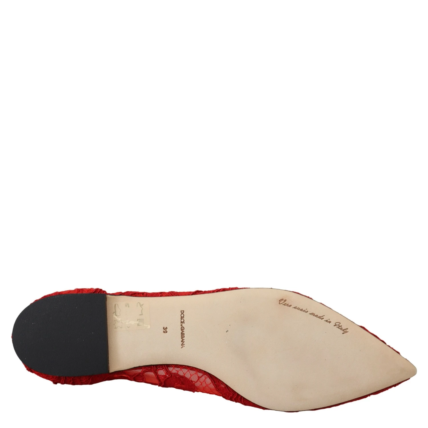 Red Taormina Crystals Loafers Flats Shoes