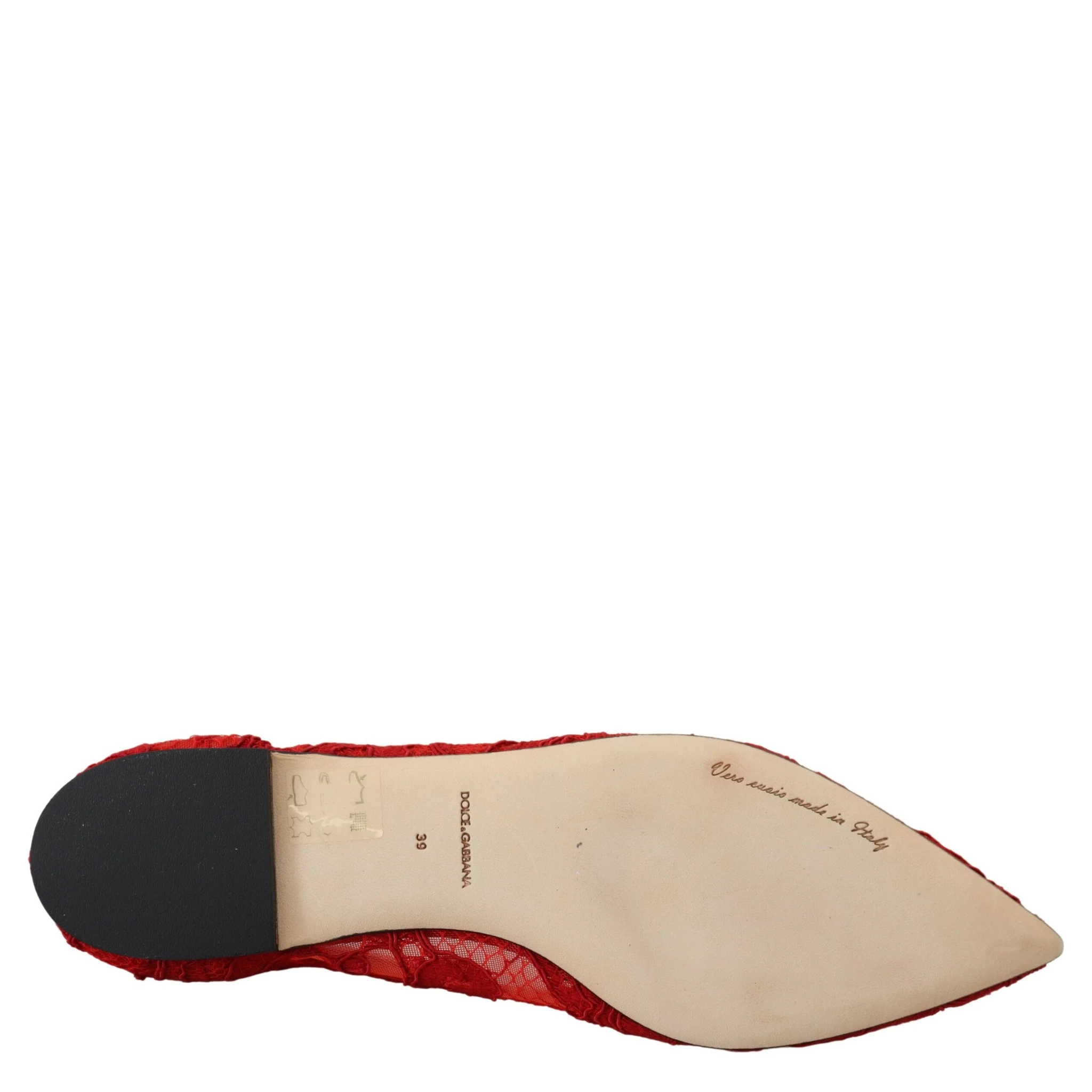 Red Taormina Crystals Loafers Flats Shoes