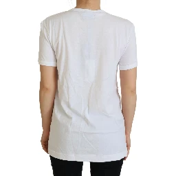 White #dgfamily Crewneck Cotton T-shirt
