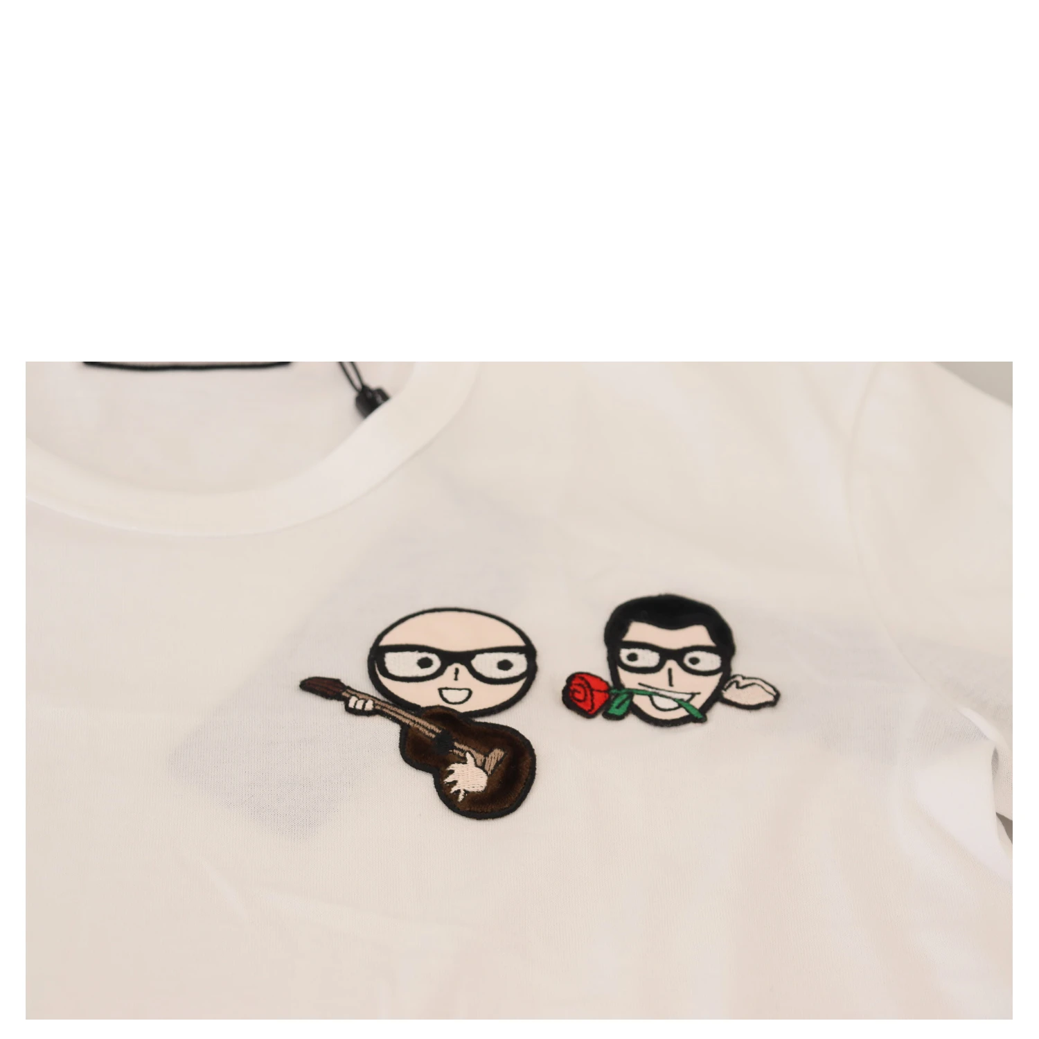 White #dgfamily Crewneck Cotton T-shirt