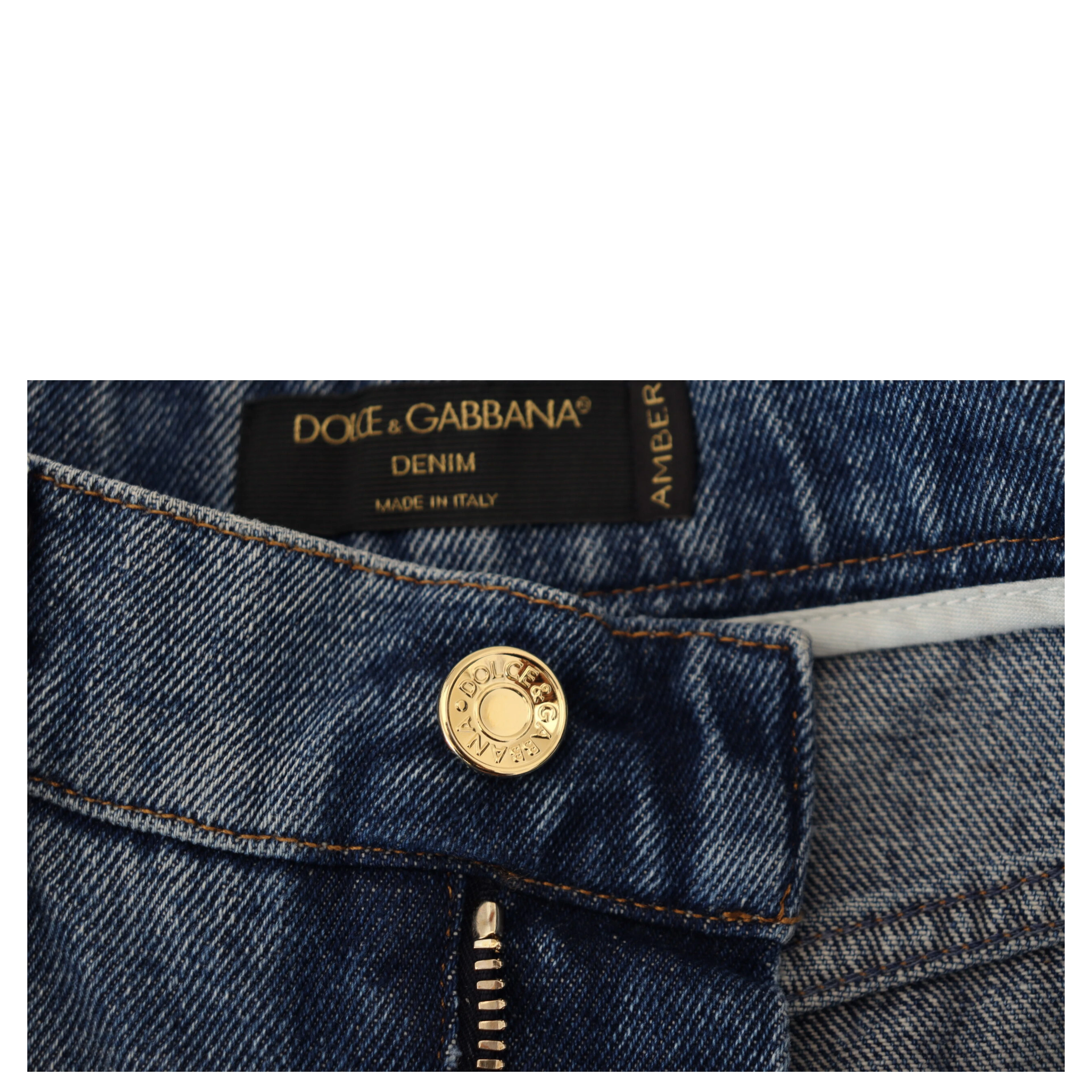 Blue Tattered Skinny Denim Cotton Jeans