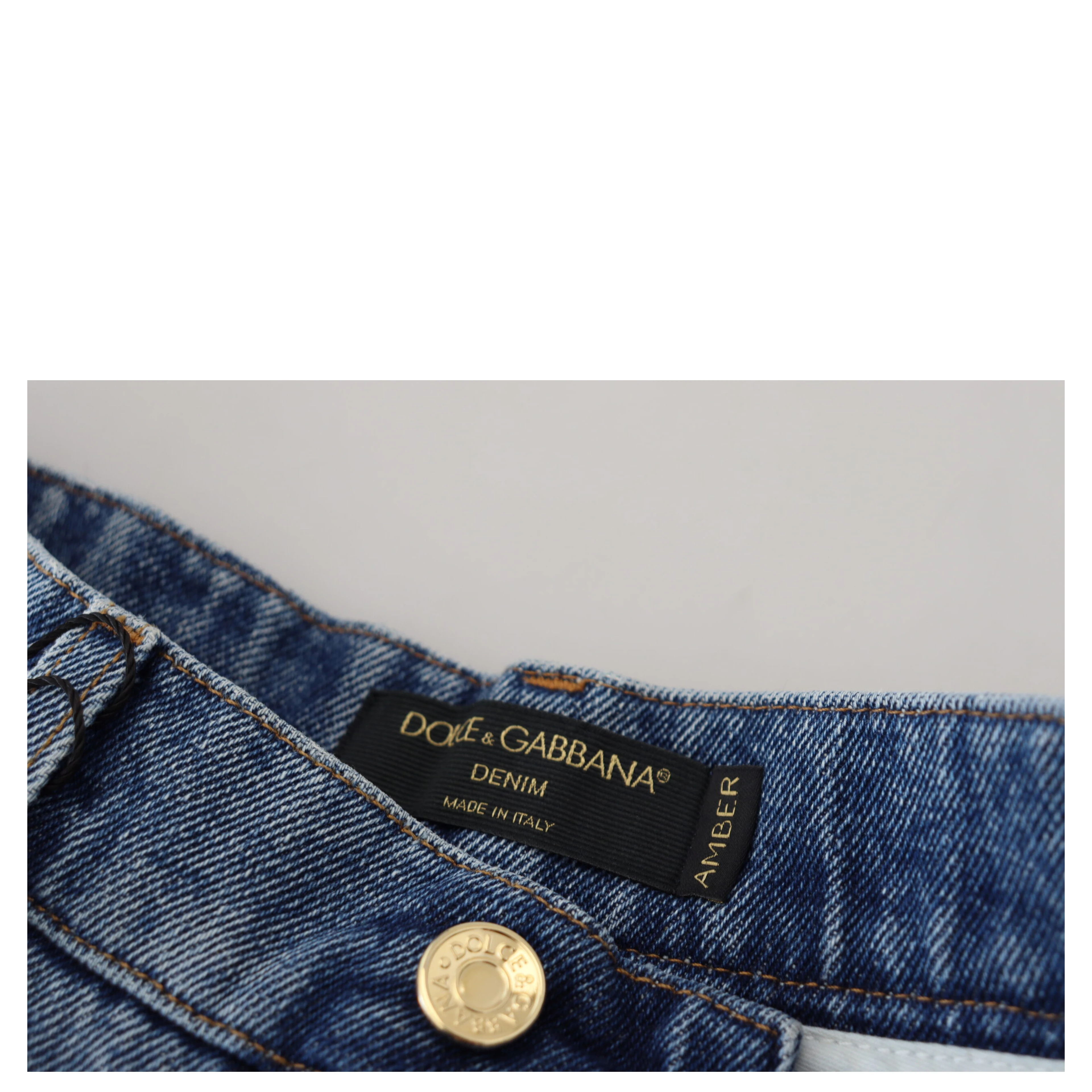 Blue Tattered Skinny Denim Cotton Jeans