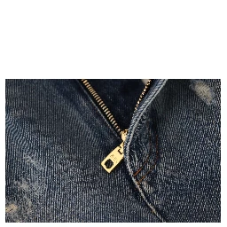 Blue Tattered Skinny Denim Cotton Jeans