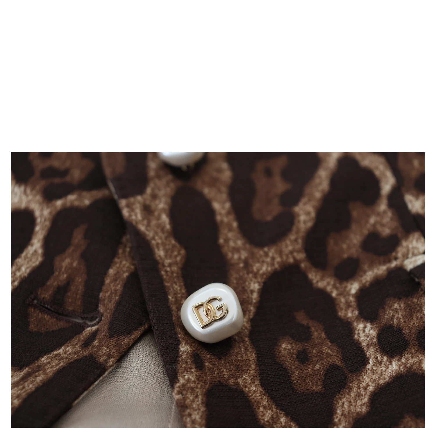Brown Leopard Print Wool A-line Mini Skirt