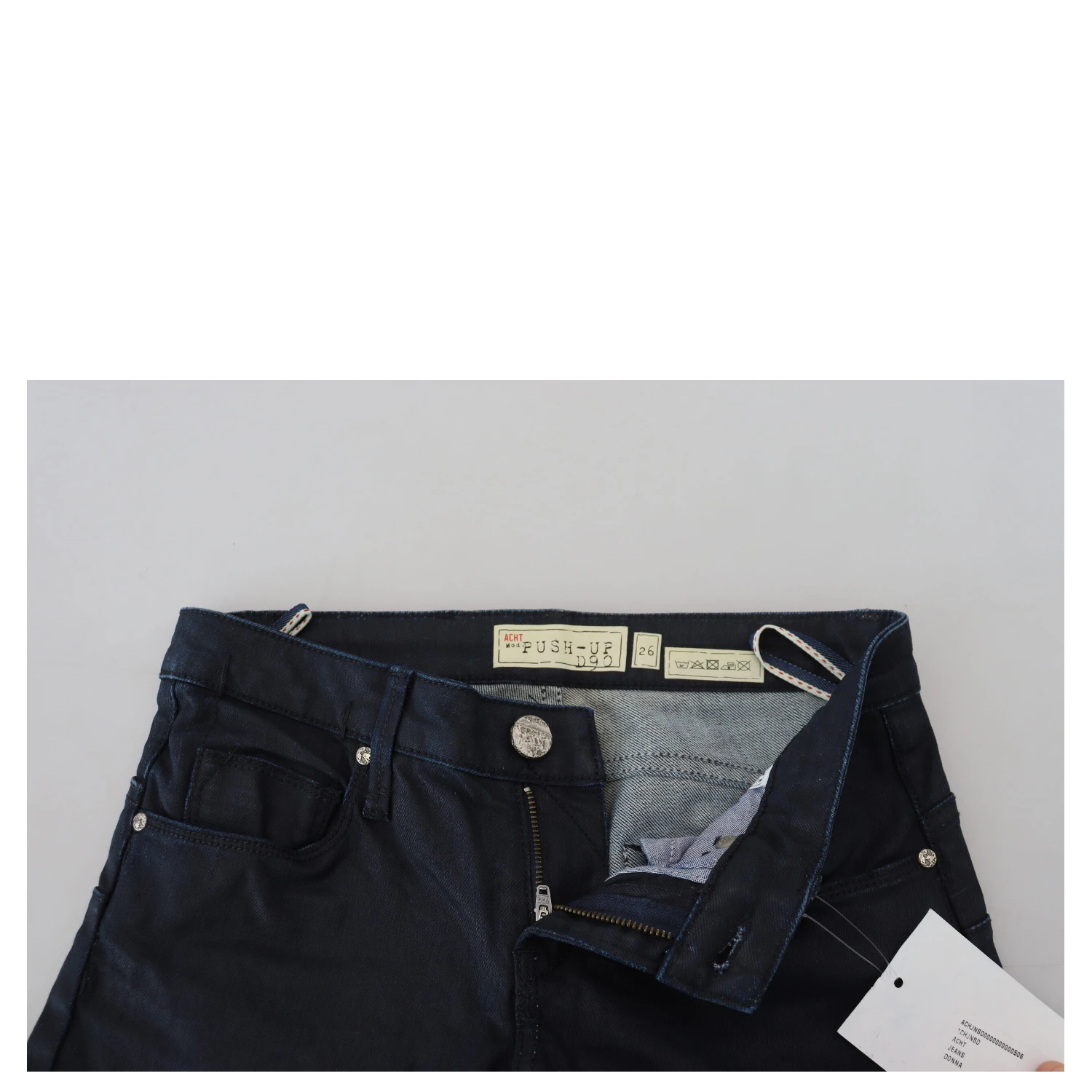 Blue Cotton Low Waist Slim Fit Women Casual Denim Jeans