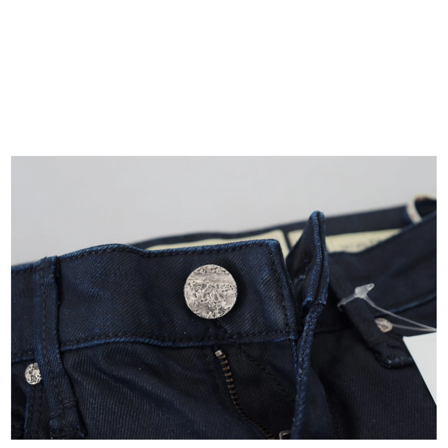 Blue Cotton Low Waist Slim Fit Women Casual Denim Jeans