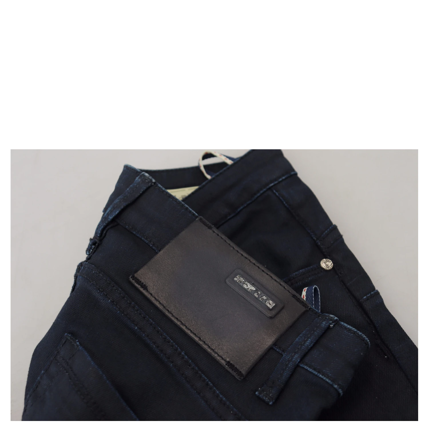 Blue Cotton Low Waist Slim Fit Women Casual Denim Jeans