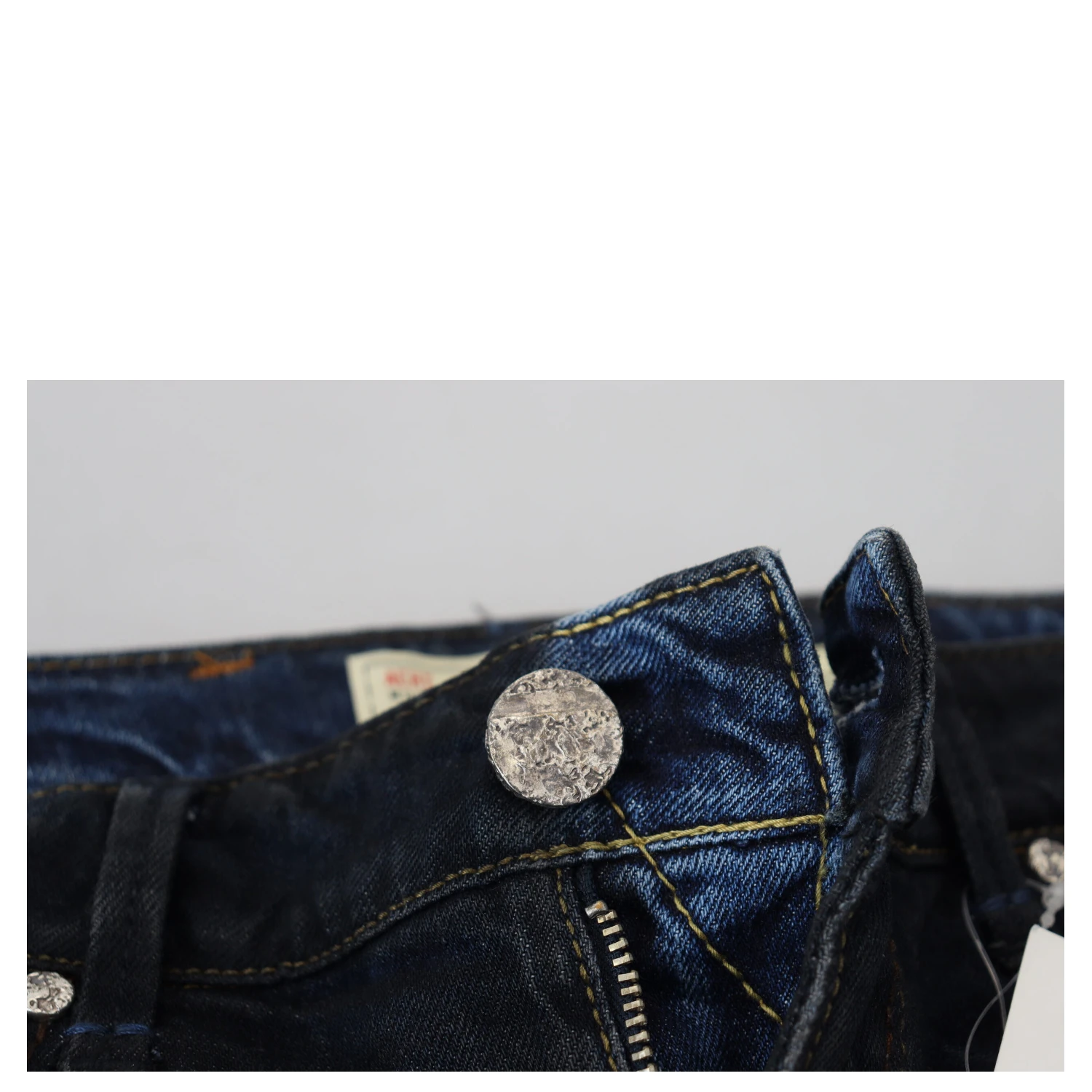 Blue Cotton Low Waist Slim Fit Women Casual Jeans