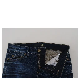 Blue Cotton Women Casual Denim Jeans