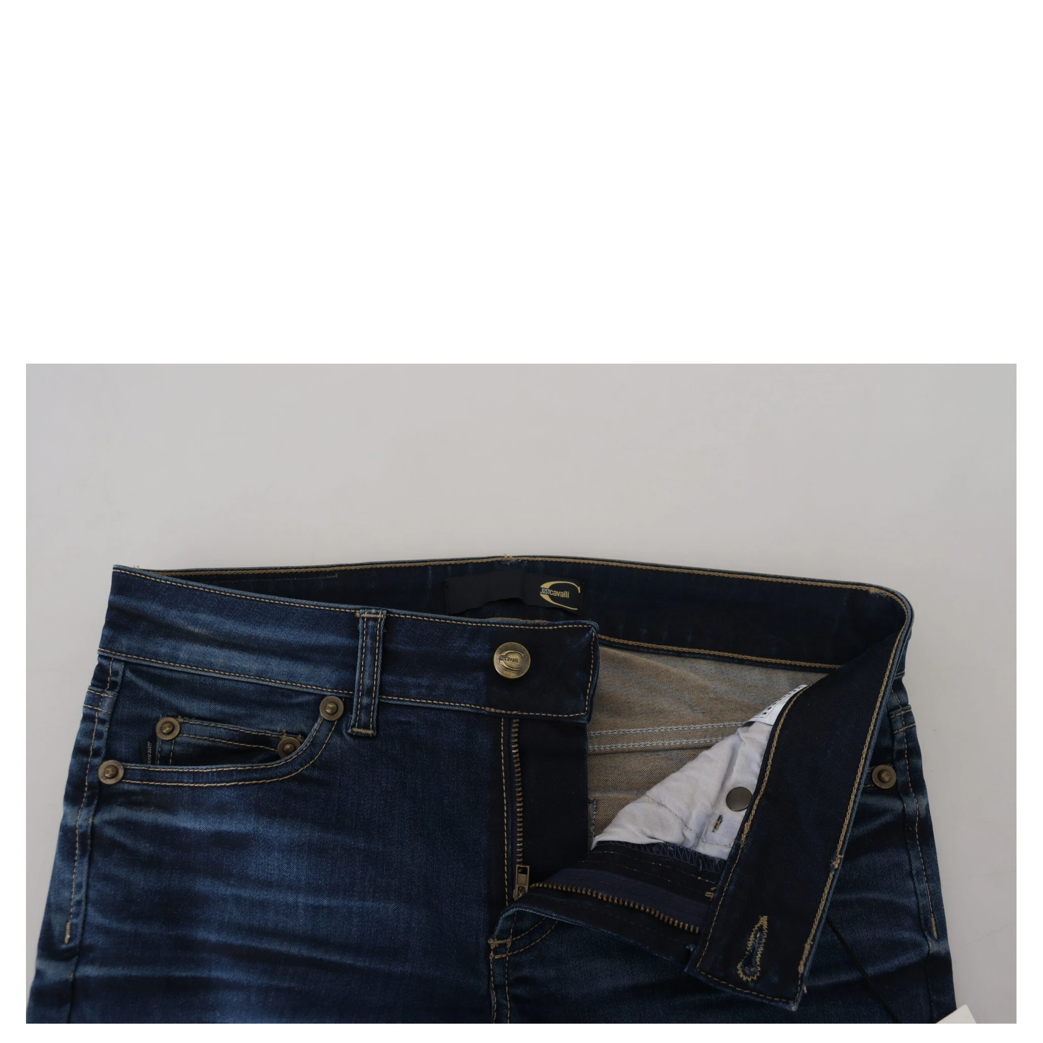 Blue Cotton Women Casual Denim Jeans