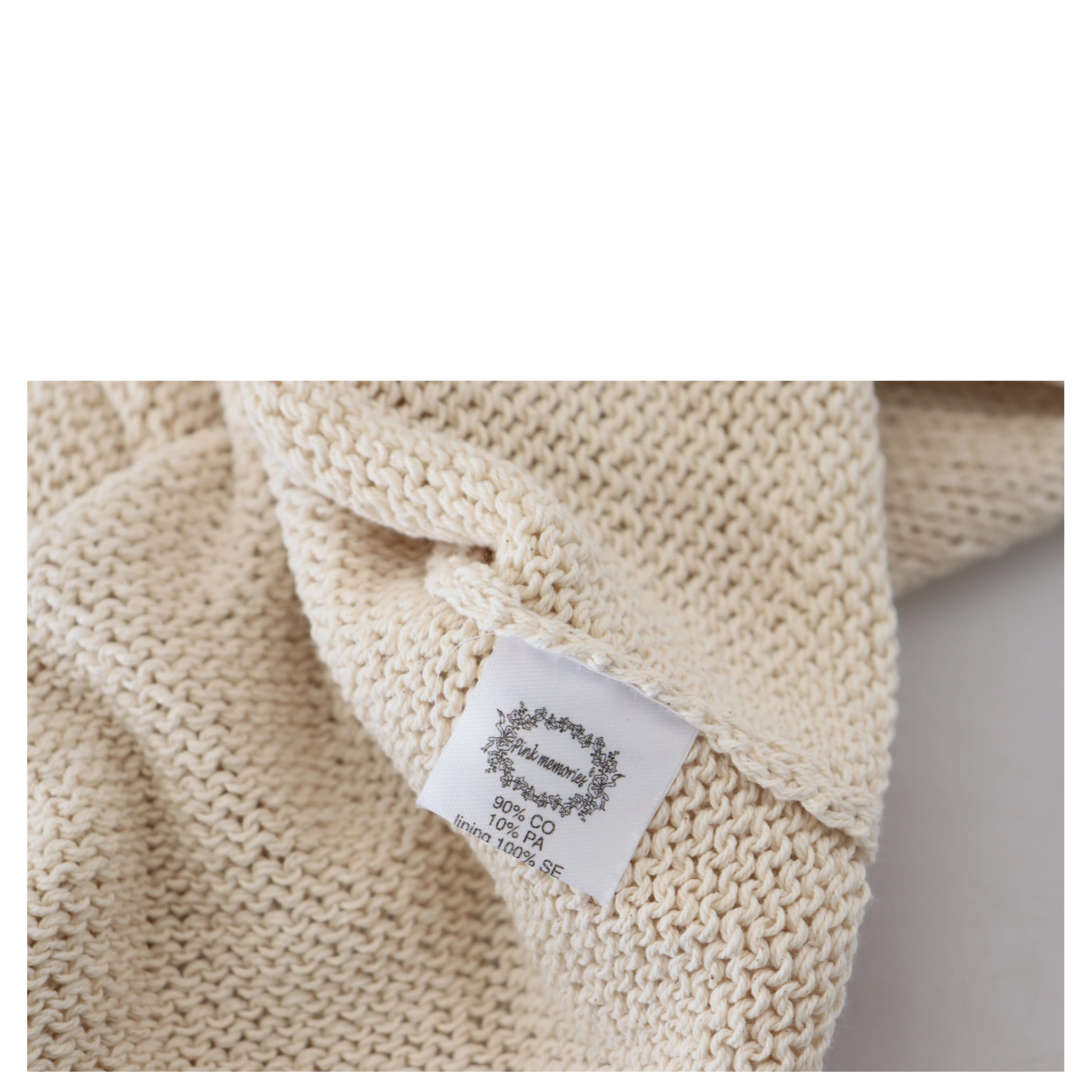 Beige Cotton Blend Sleeveless Round Neck Tank Top