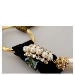 Gold Brass Sicily Crystal Robe Statement Necklace