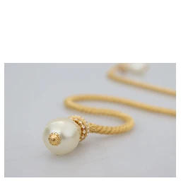 Gold Brass Sicily Crystal Robe Statement Necklace