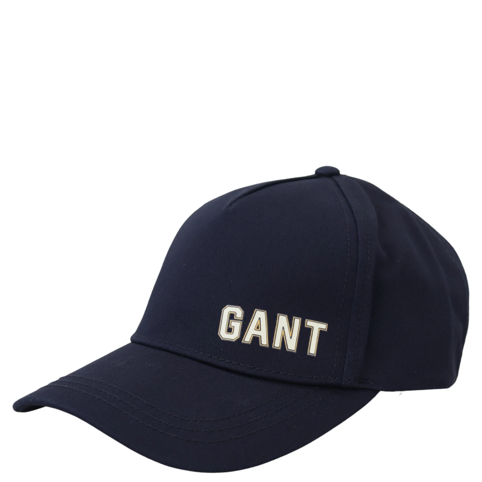 Blue Cotton Logo Print Baseball Cap Casual Hat