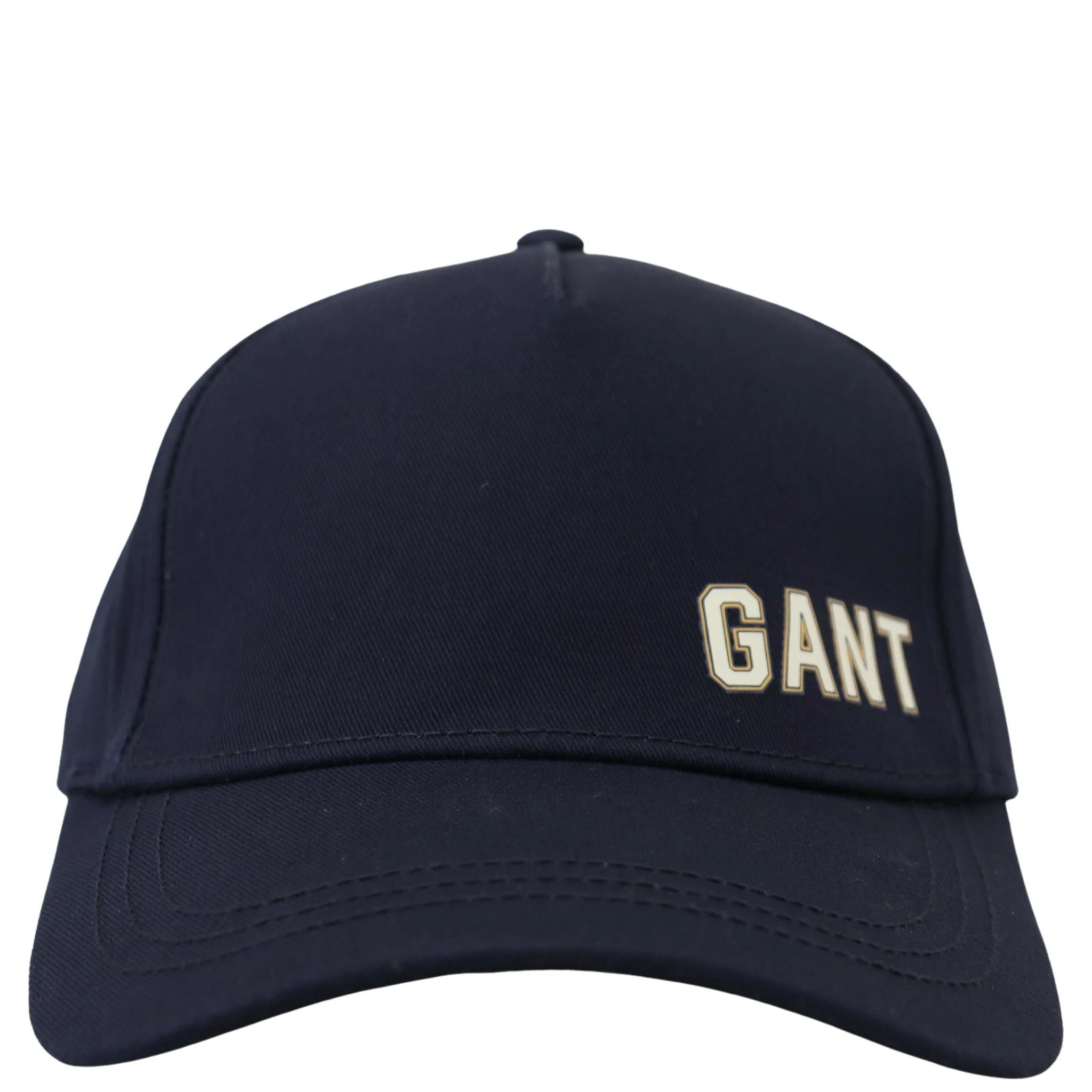 Blue Cotton Logo Print Baseball Cap Casual Hat