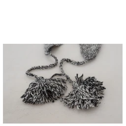 Gray Warm Fleece Ear Flaps Knit Beanie Hat