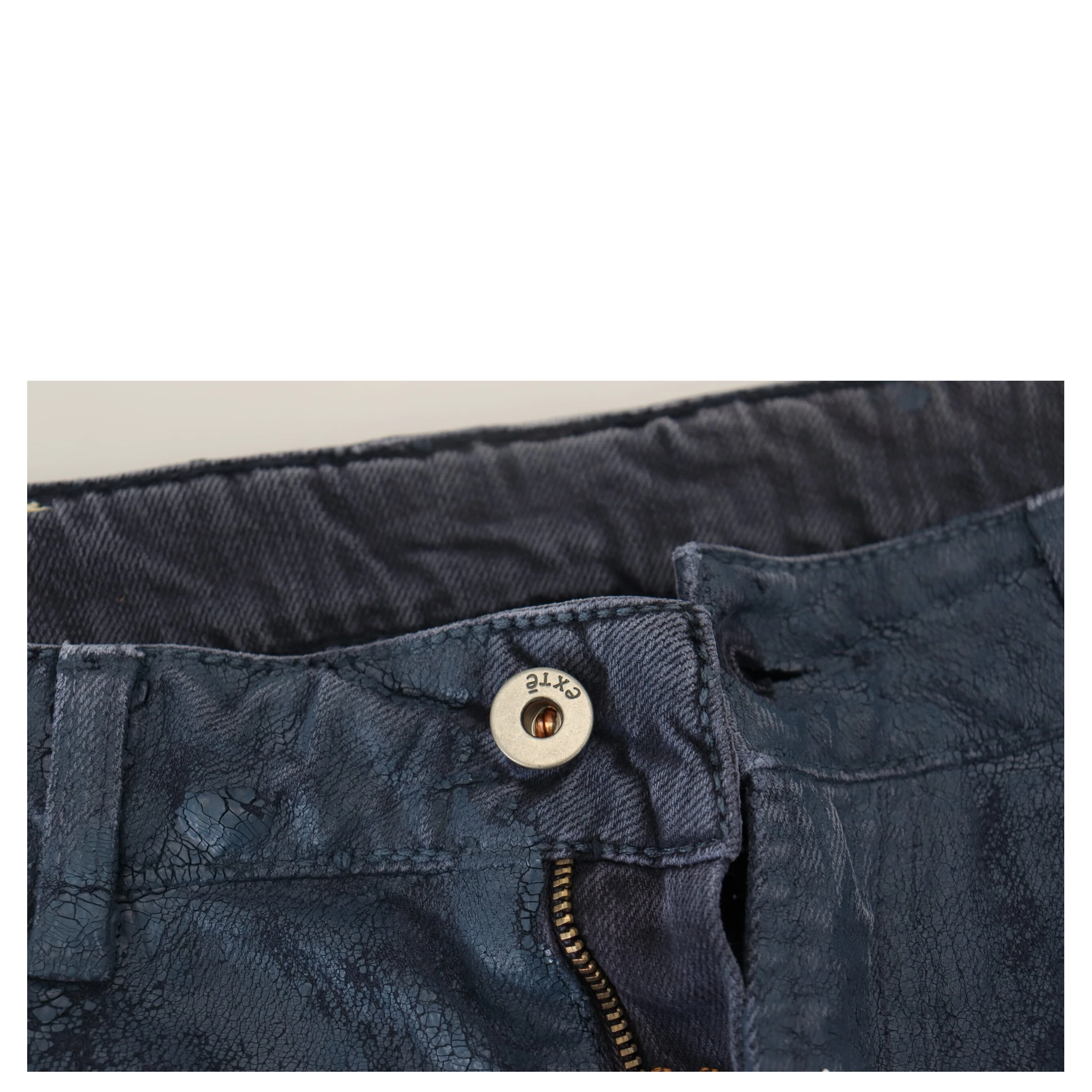 Blue Cotton Tapered Slim Fit Men Casual Denim Jeans