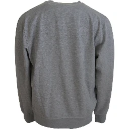 Gray Men Pullover Sweatshirt Sweater
