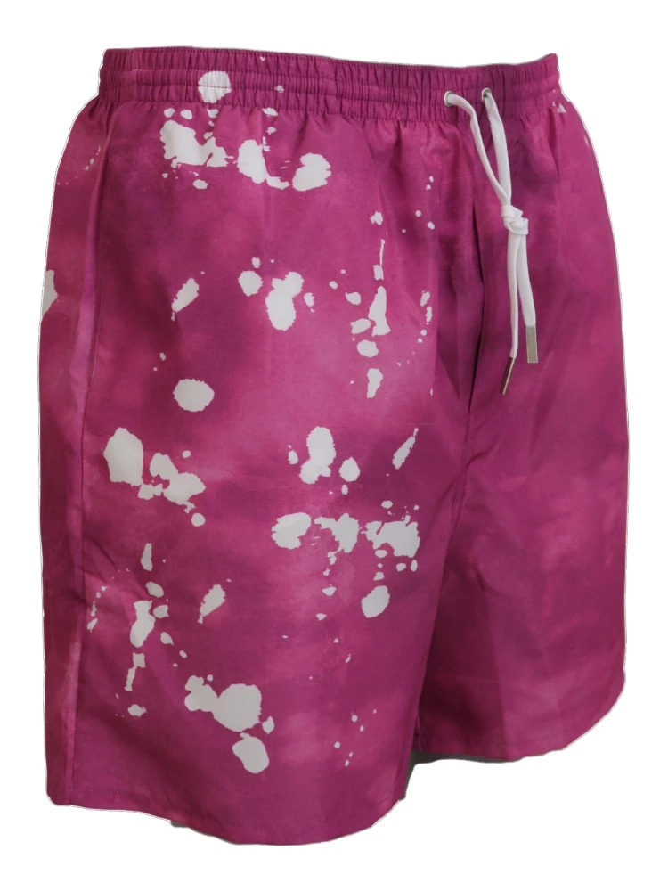 Pink Tie Dye Logo Men Beachwear Shorts Swimwear alternative