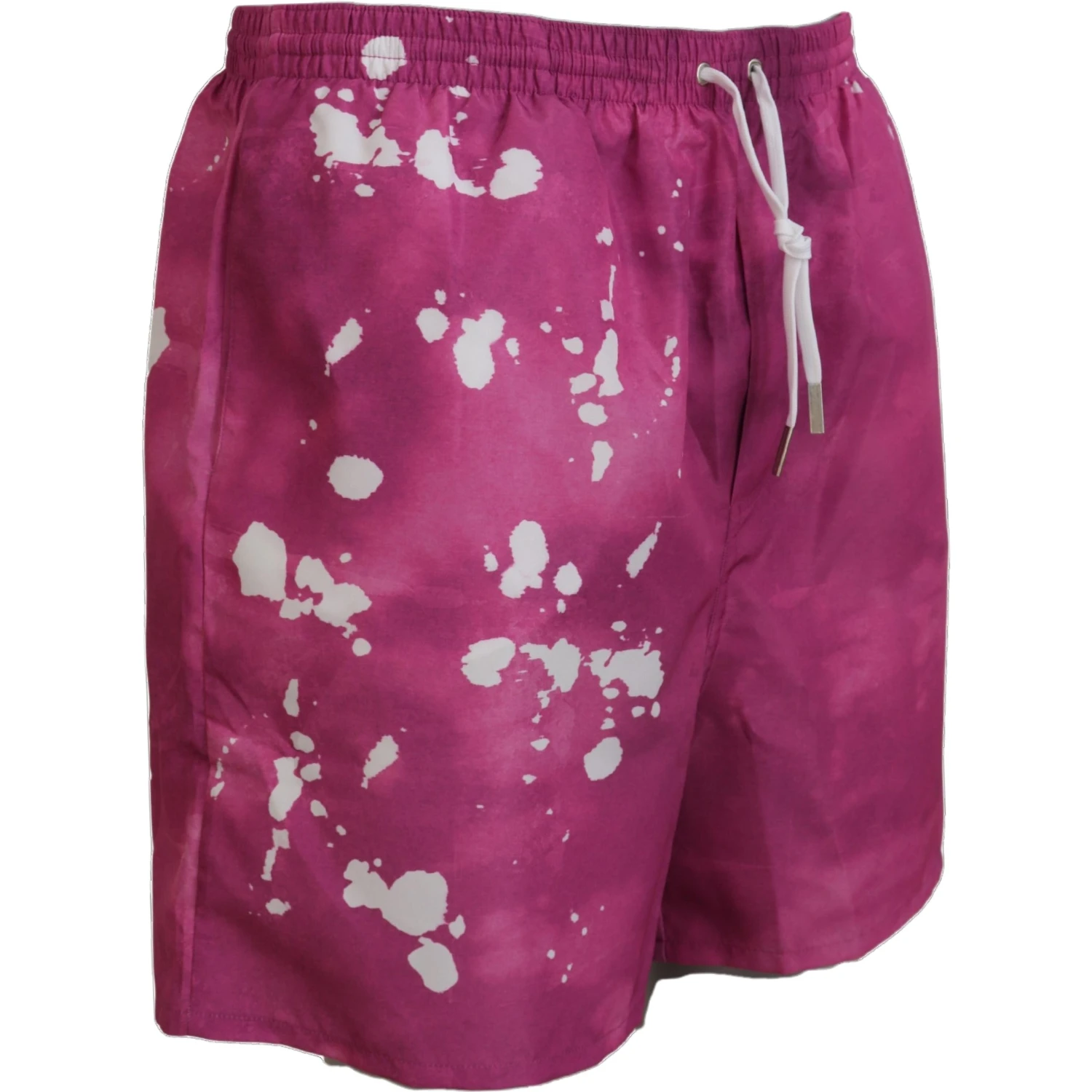 Pink Tie Dye Logo Men Beachwear Shorts Swimwear