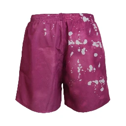 Pink Tie Dye Logo Men Beachwear Shorts Swimwear