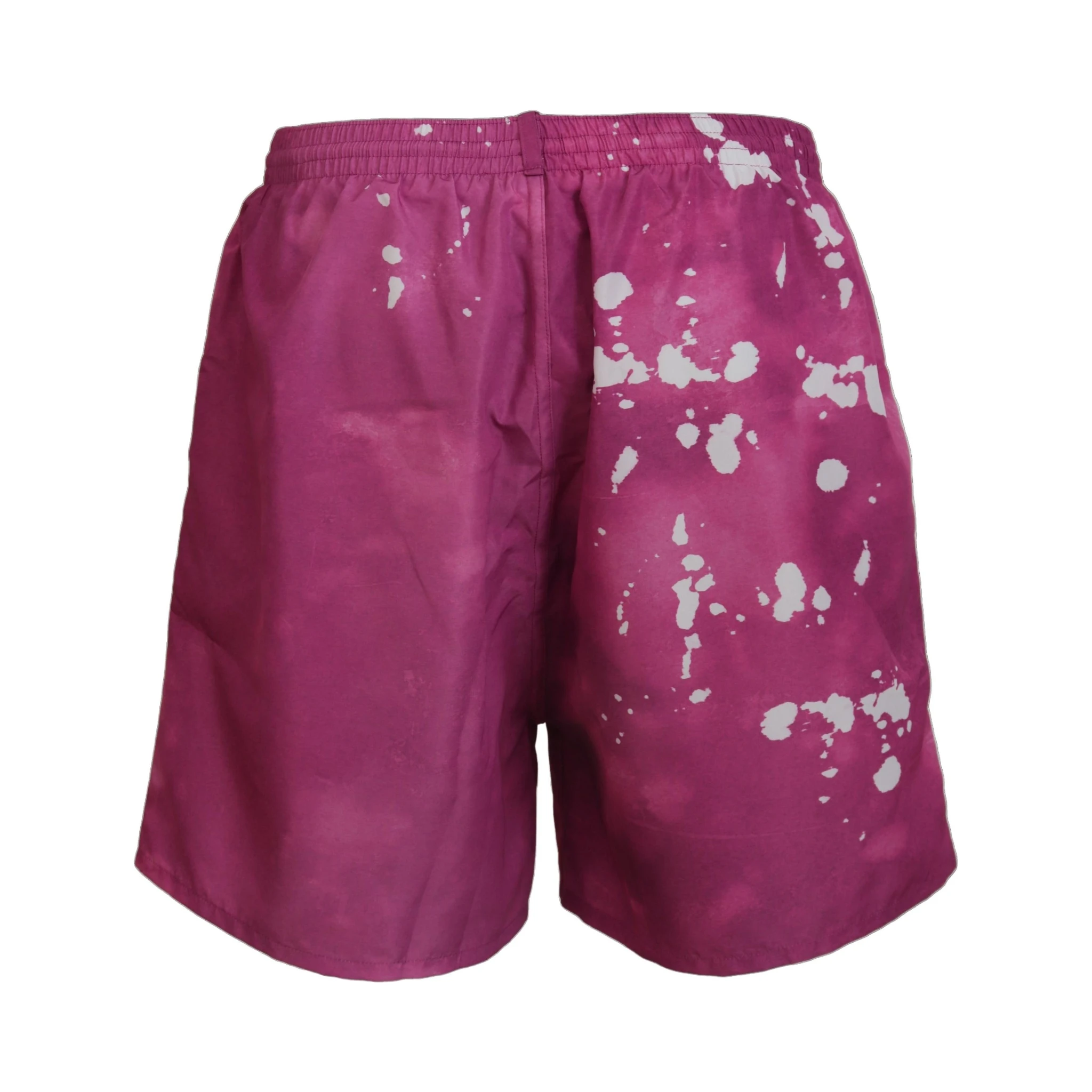 Pink Tie Dye Logo Men Beachwear Shorts Swimwear