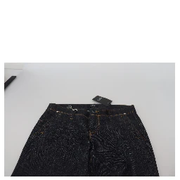 Blue Low Waist Straight Denim Pants Jeans