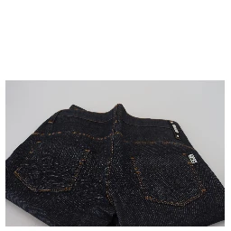 Blue Low Waist Straight Denim Pants Jeans