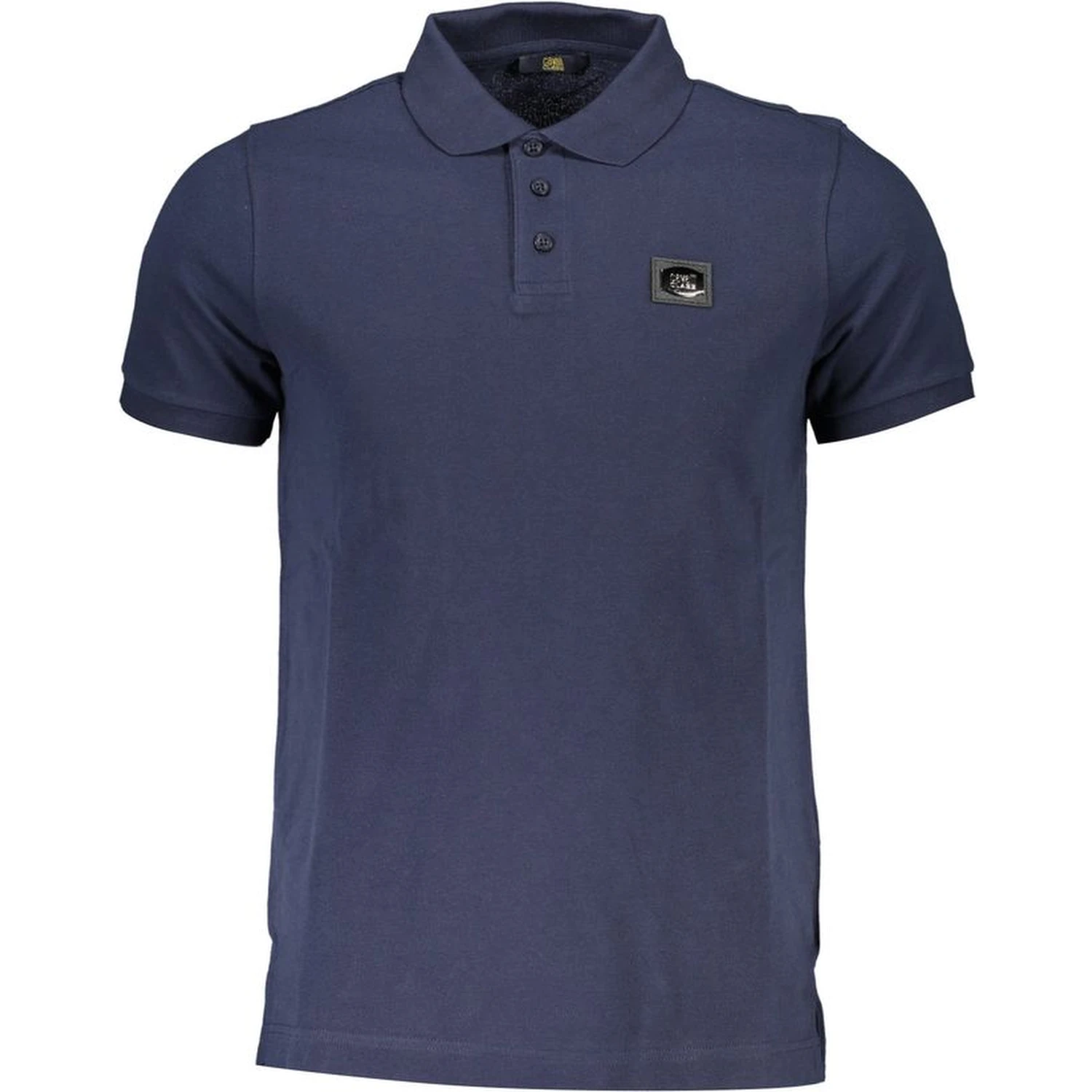 Blue Cotton Polo Shirt