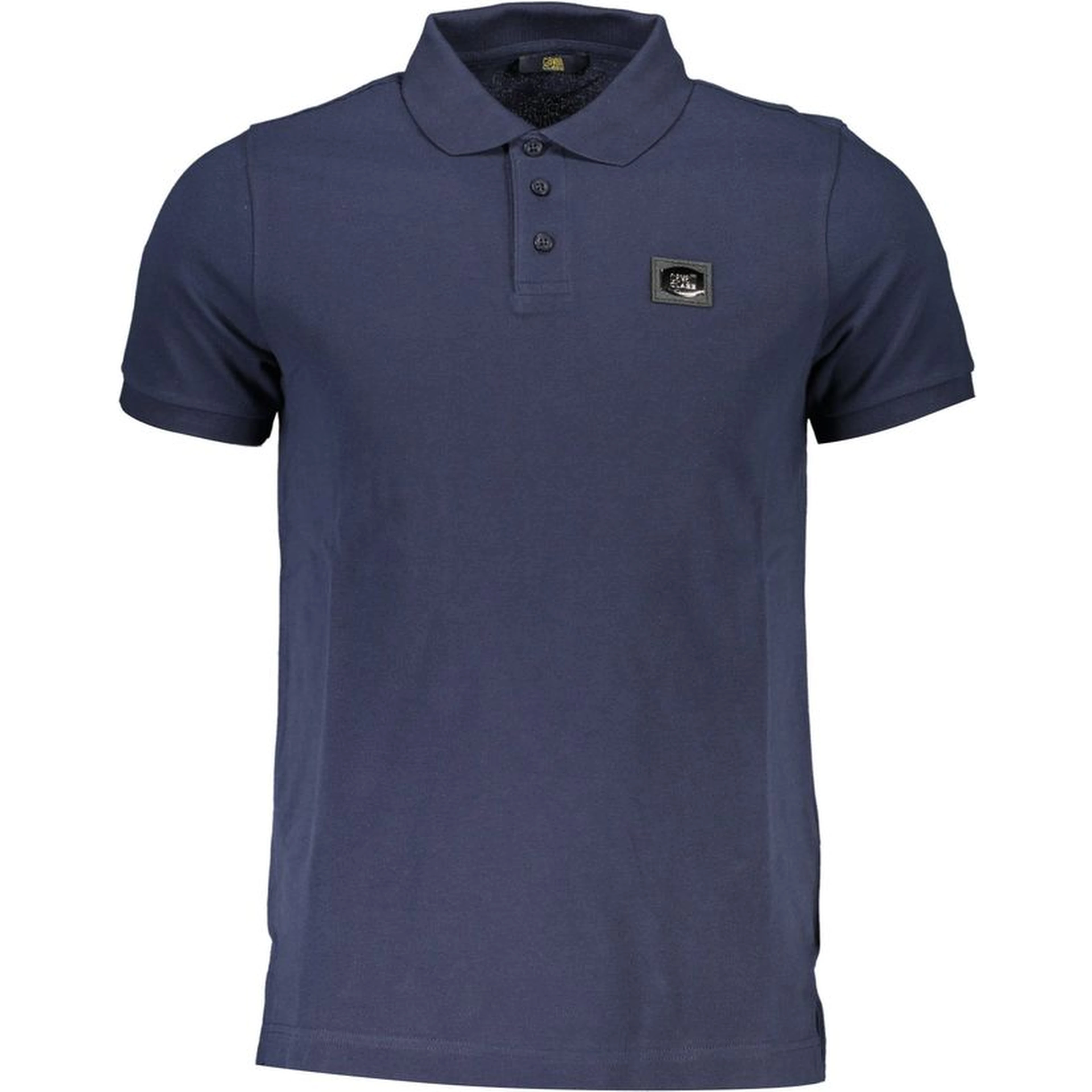Blue Cotton Polo Shirt