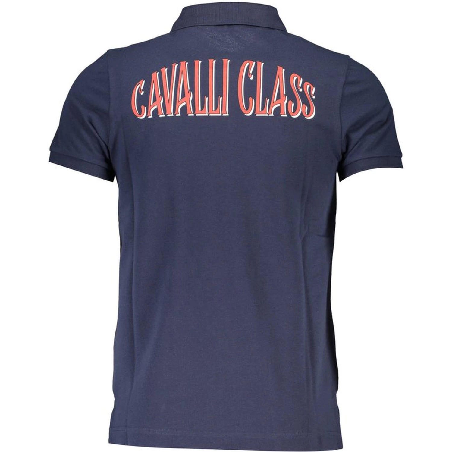 Blue Cotton Polo Shirt