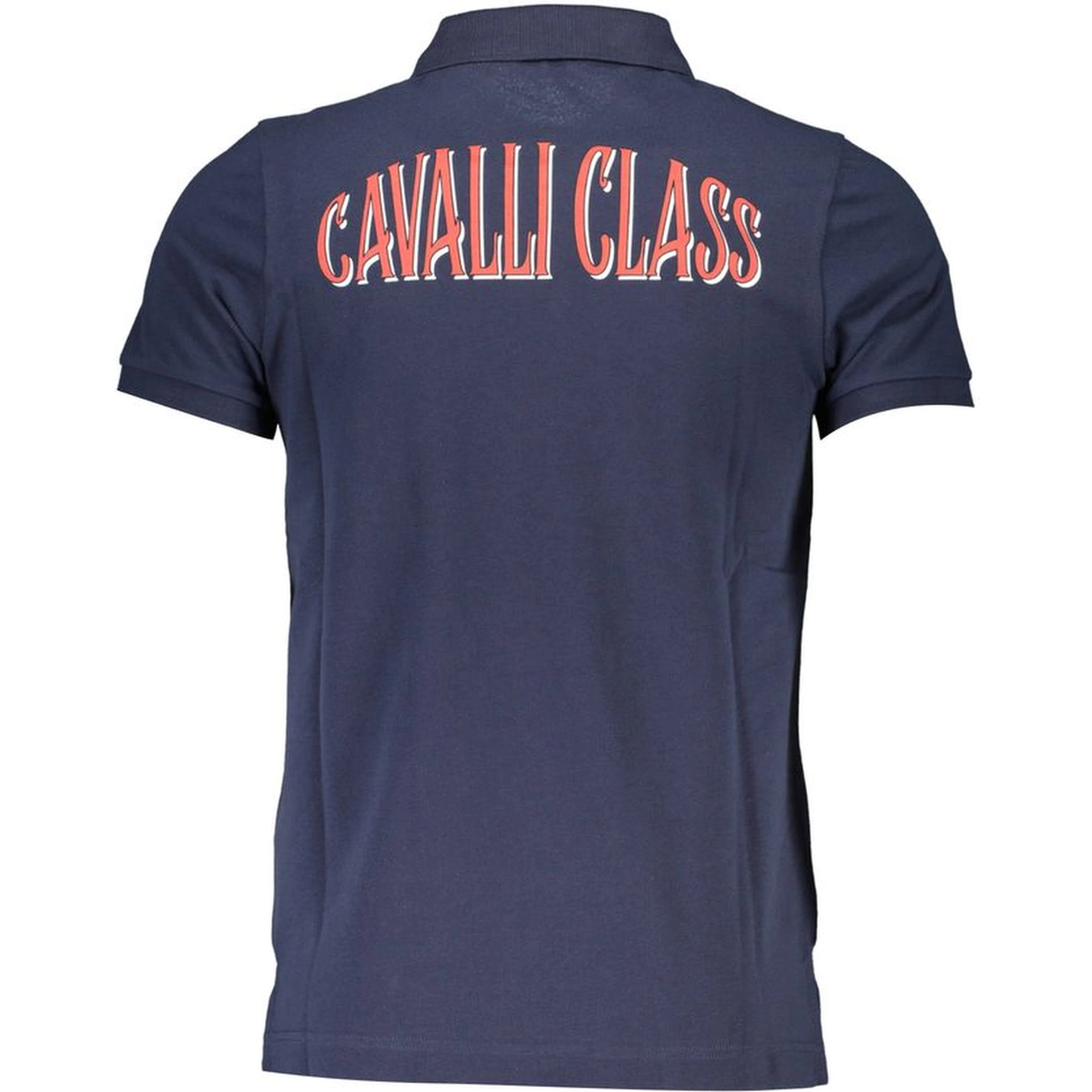 Blue Cotton Polo Shirt