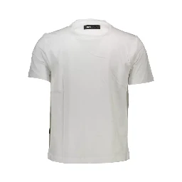 تي شيرت قطني أبيض