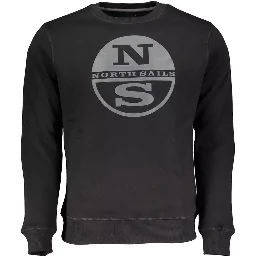 Black Cotton Sweatshirt