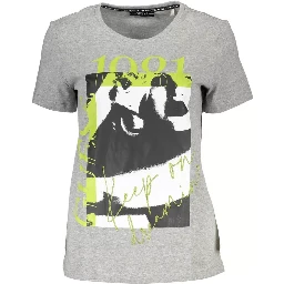 تيشيرت قطني رمادي